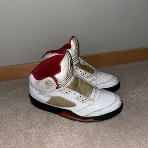 Mens Air Jordan 5 Fire Red
